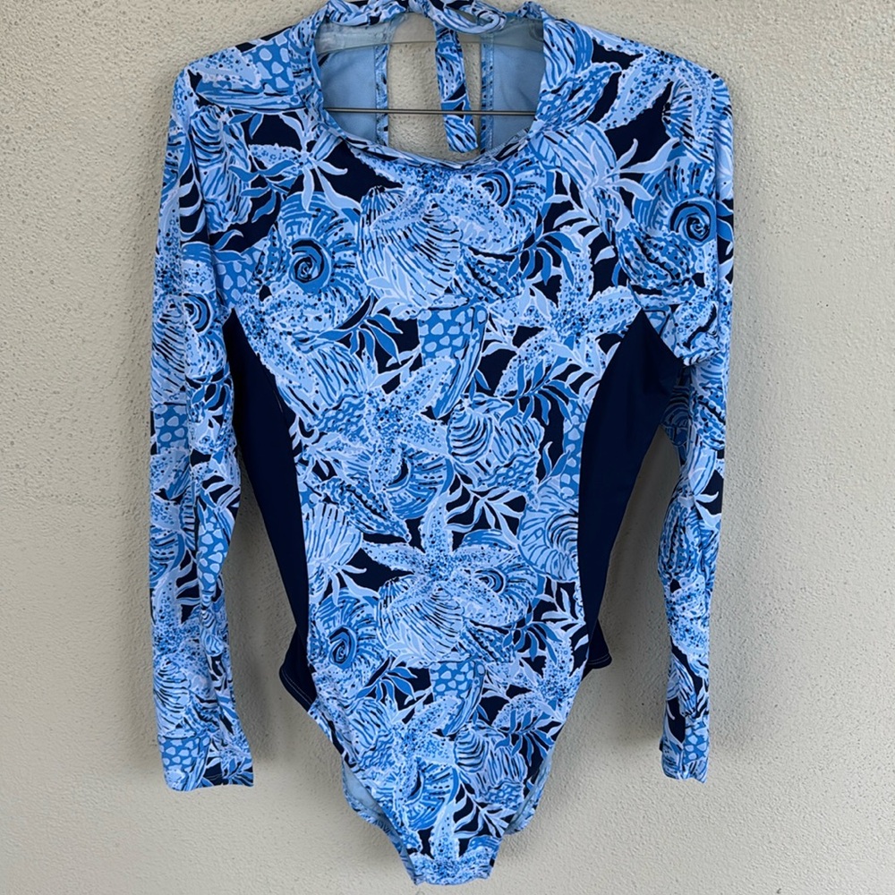 Lilly Pulitzer Winton Rashguard one-piece bathing suit - Picture 2 of 8